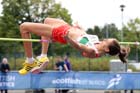 Isobel Pooley winner of the high jump at the Scottish Championships, Scotstoun  Stadium, Glasgow.